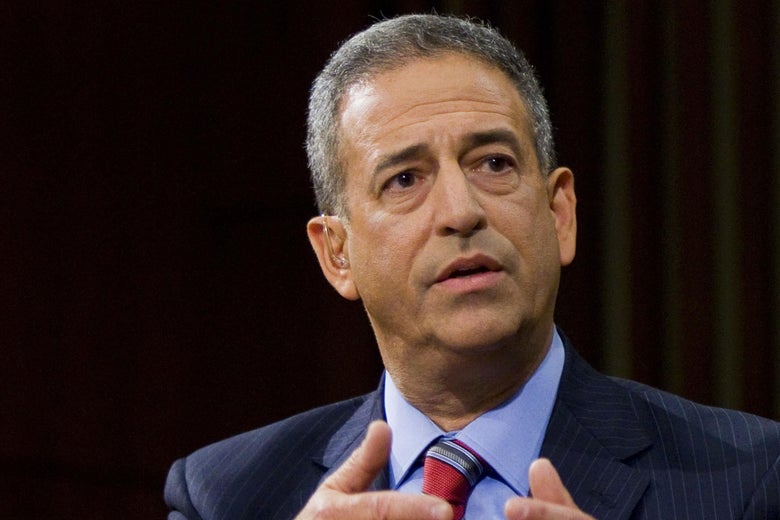Russ Feingold gestures with both hands.