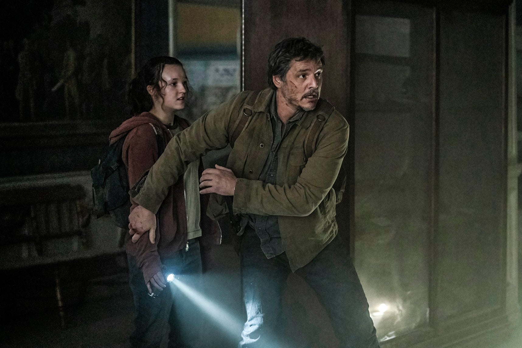 Bella Ramsay and Pedro Pascal on The Last of Us.