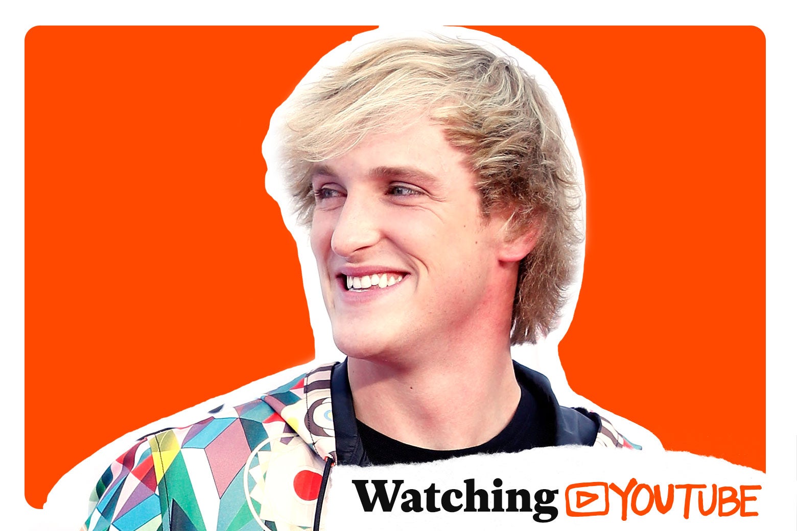 Logan Paul, with a logo for "Watching YouTube."