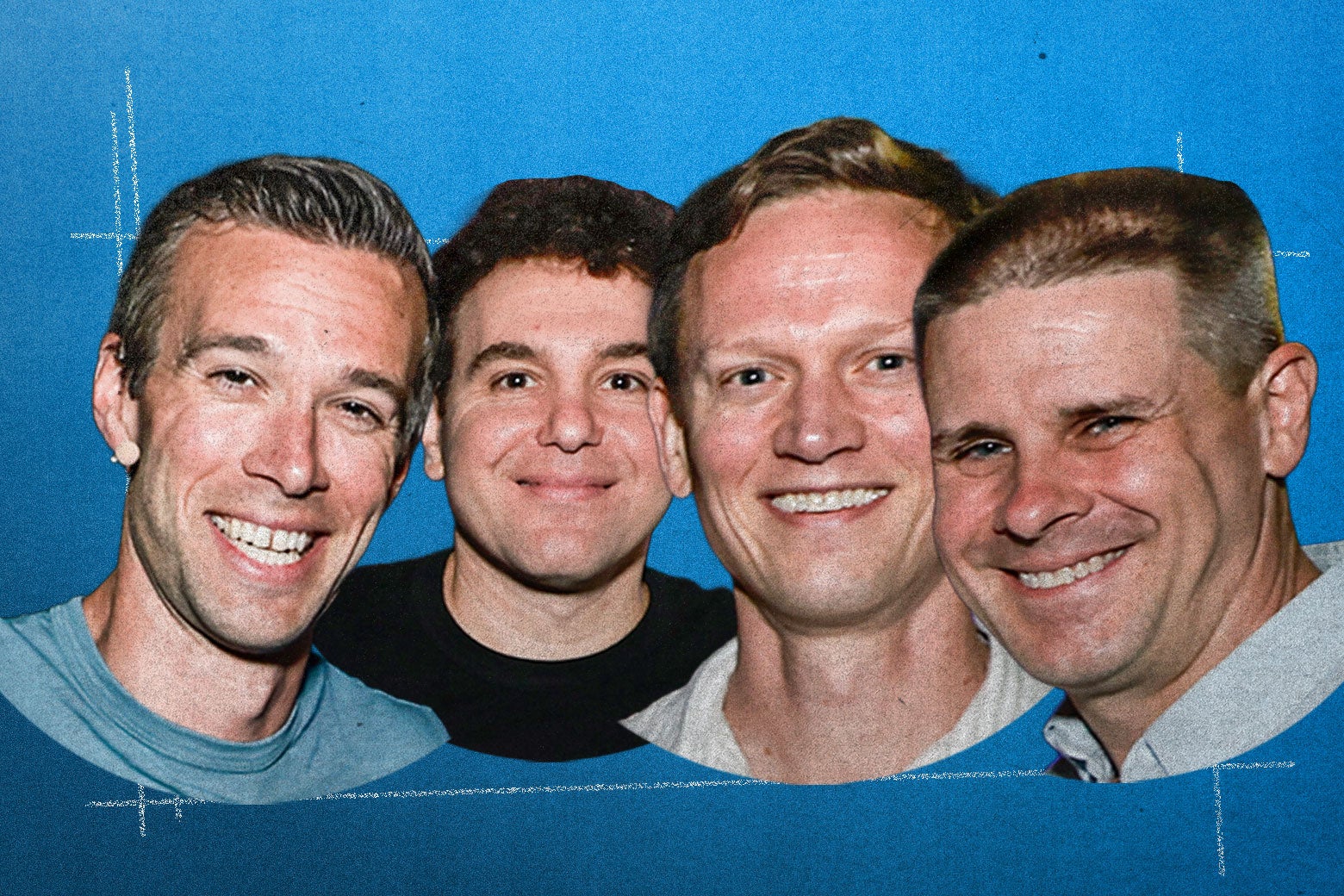 De vier meest prominente leden van het media-imperium Pod Save America.
