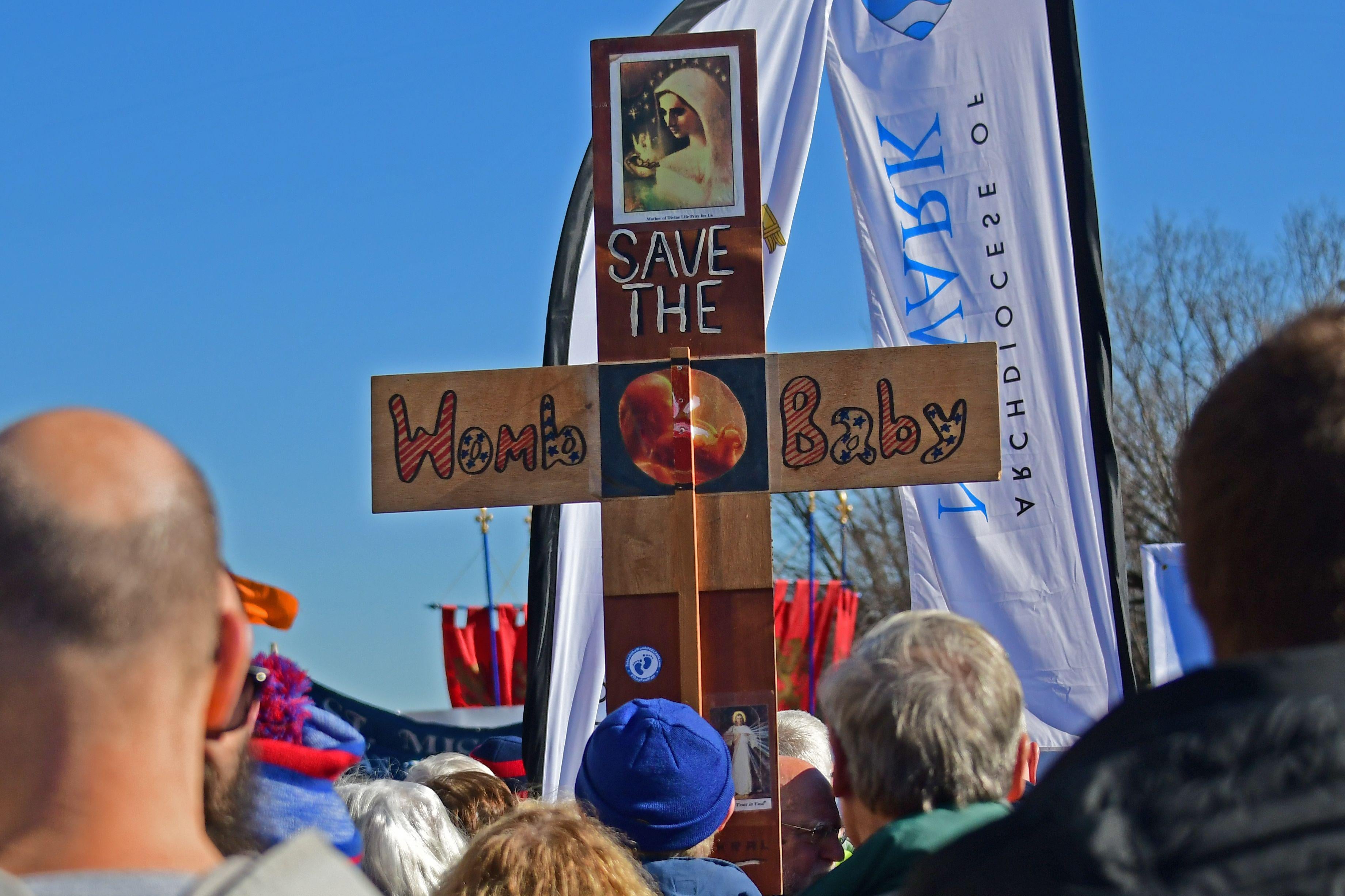 Anti-abortion activists from around the US gather in Washington, DC January 19, 2018 for the annual 'March for Life.' / AFP PHOTO / Eva HAMBACH        (Photo credit should read EVA HAMBACH/AFP/Getty Images)
