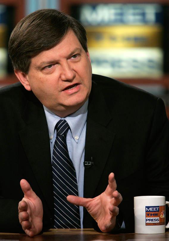 Reporter James Risen of the New York Times and author of the book, "State of War" speaks during a taping of "Meet the Press" at NBC studios January 8, 2006 in Washington, DC.