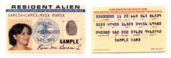 Jan 1977 green card design.
