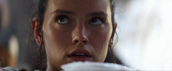 Rey in the new Force Awakens TV spot