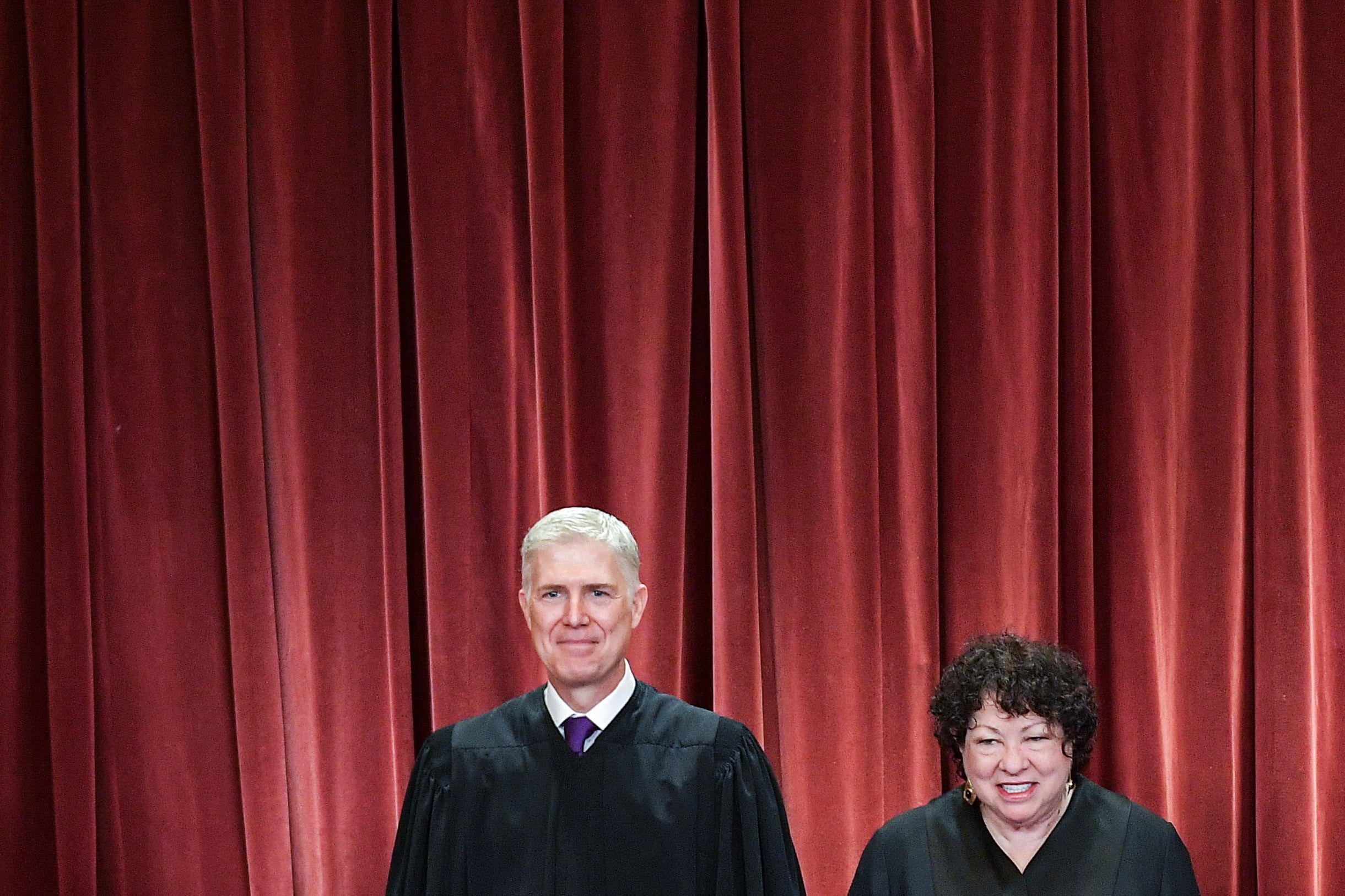 Justices Neil Gorsuch and Sonia Sotomayor