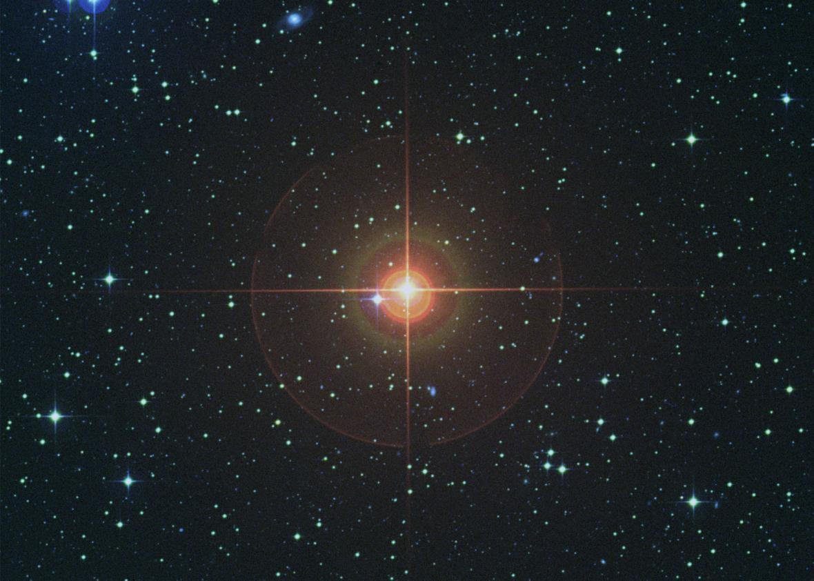 Red giant star W Hydrae, optical image 