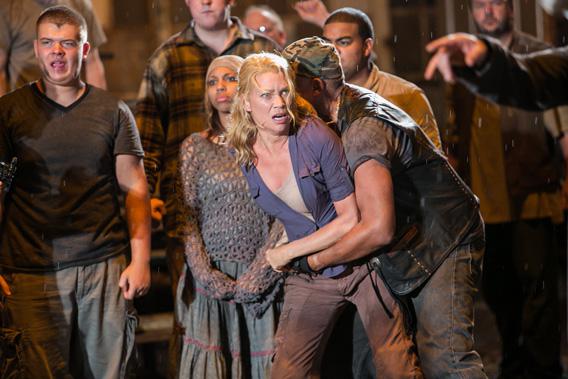 Andrea played by Laurie Holden in The Walking Dead. 