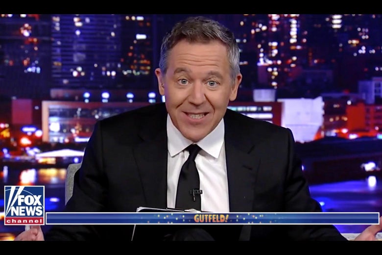 Greg Gutfeld’s latenight show on Fox News is charming, weird, and up