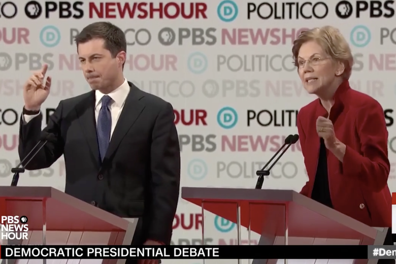 Here are Pete Buttigieg and Elizabeth Warren ripping each other apart