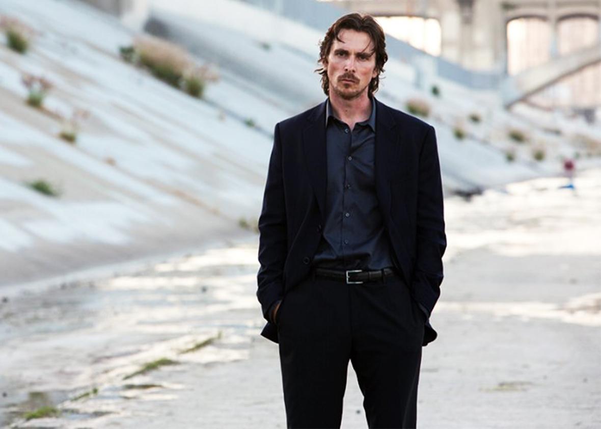 Still of Christian Bale in Knight of Cups.