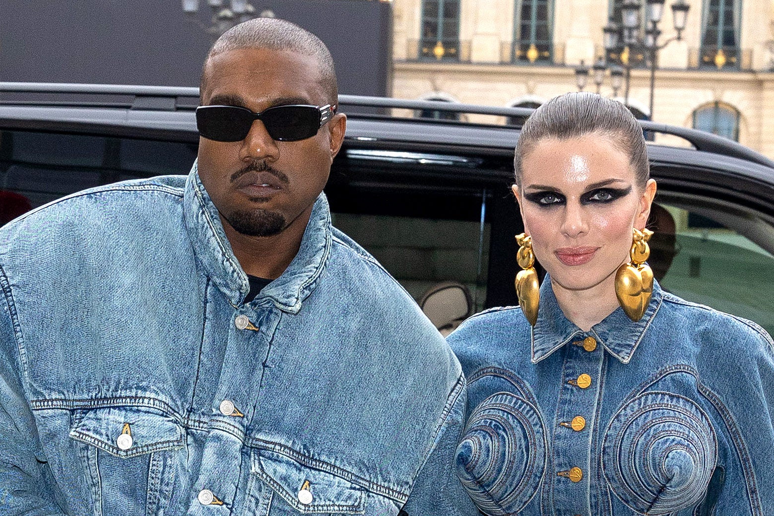 Kanye West and Julia Fox, together in denim.