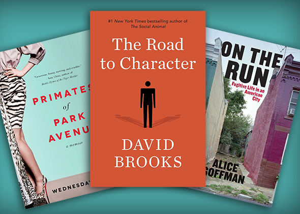 Cover art for Primates of Park Avenue, The Road to Character, and On the Run
