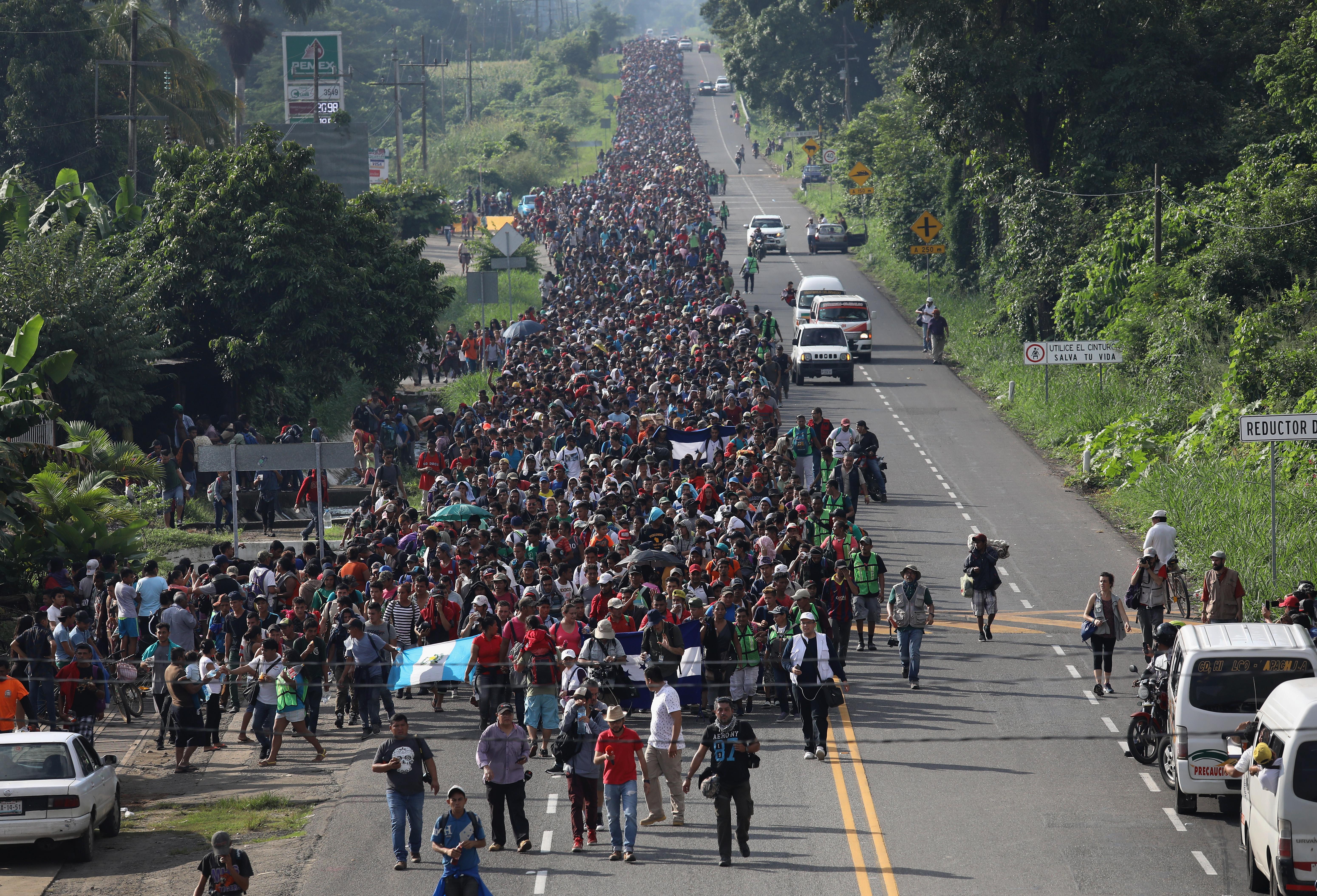 Migrant Caravan Grows As It Continues Push Toward The United States.