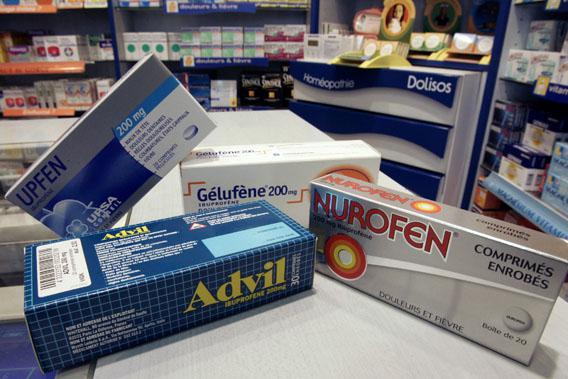 Commonly used painkiller medicines based on Ibuprofen, an anti-inflammatory drug.