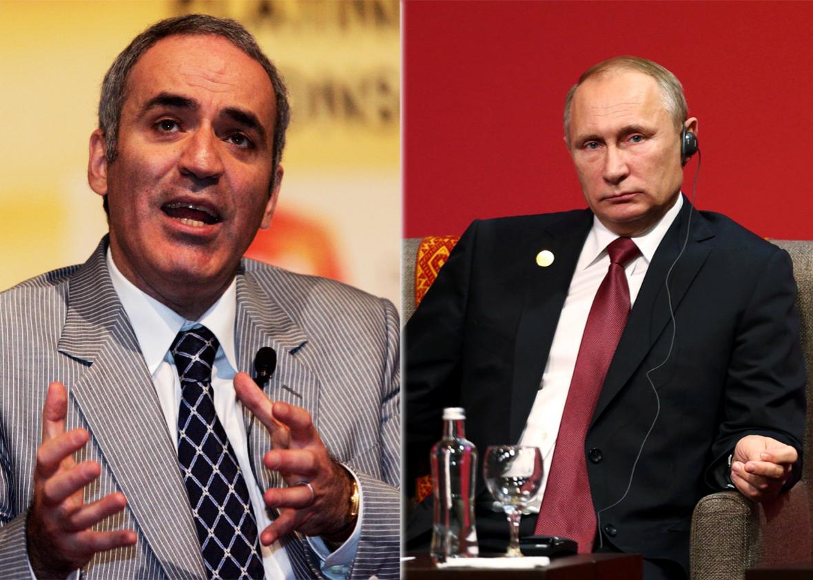 Garry Kasparov and Vladimir Putin.