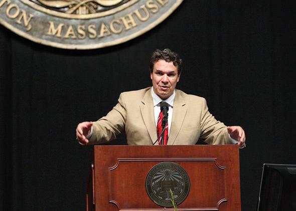 Greg Mortenson in Boston, Mass., in September 2008.