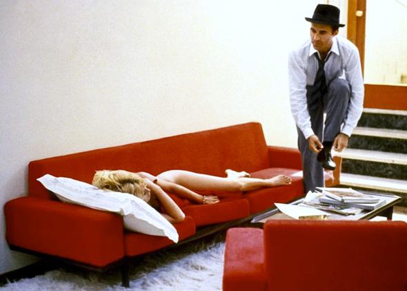 Brigitte Bardot as Camille, Michel Piccoli as Paul Javal in Jean Luc Godard's Contempt