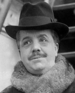 Russian ballet impresario and founder of the Ballets Russes Sergei Diaghilev.