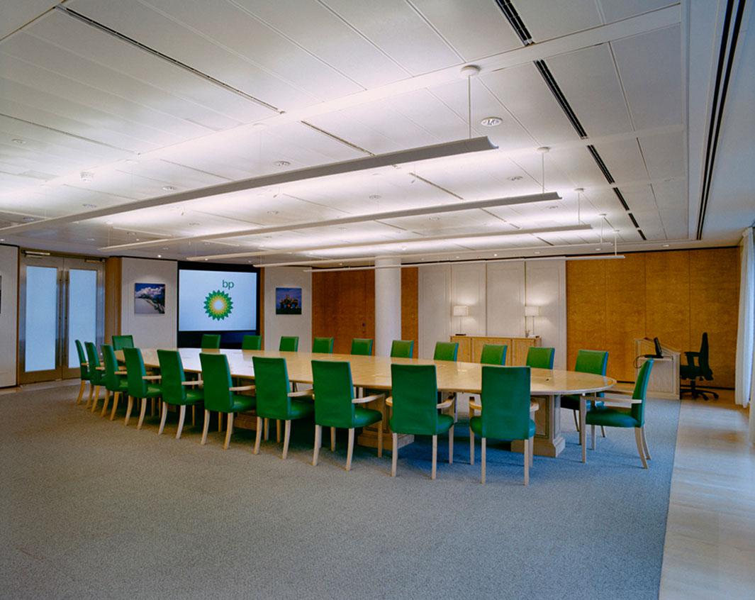 The meeting table of the Board of Directors of BP London, United Kingdom, October 6, 2009