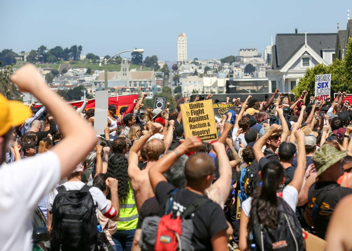 Counterprotesters March In San Francisco To Protest Canceled Far Right   26ca5bf1 35b0 4c83 8950 A1041da6b87a 