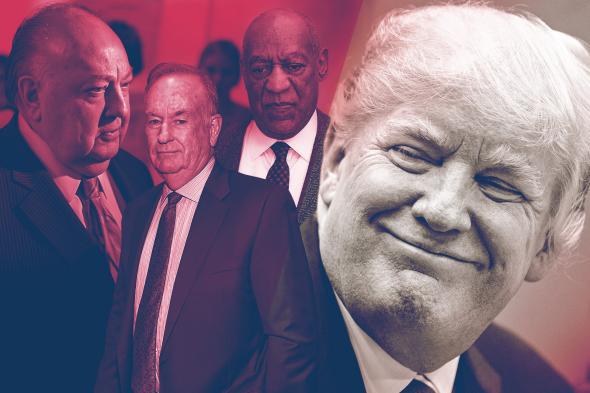 Roger Ailes, Bill O'Reilly, Bill Cosby, Donald Trump.