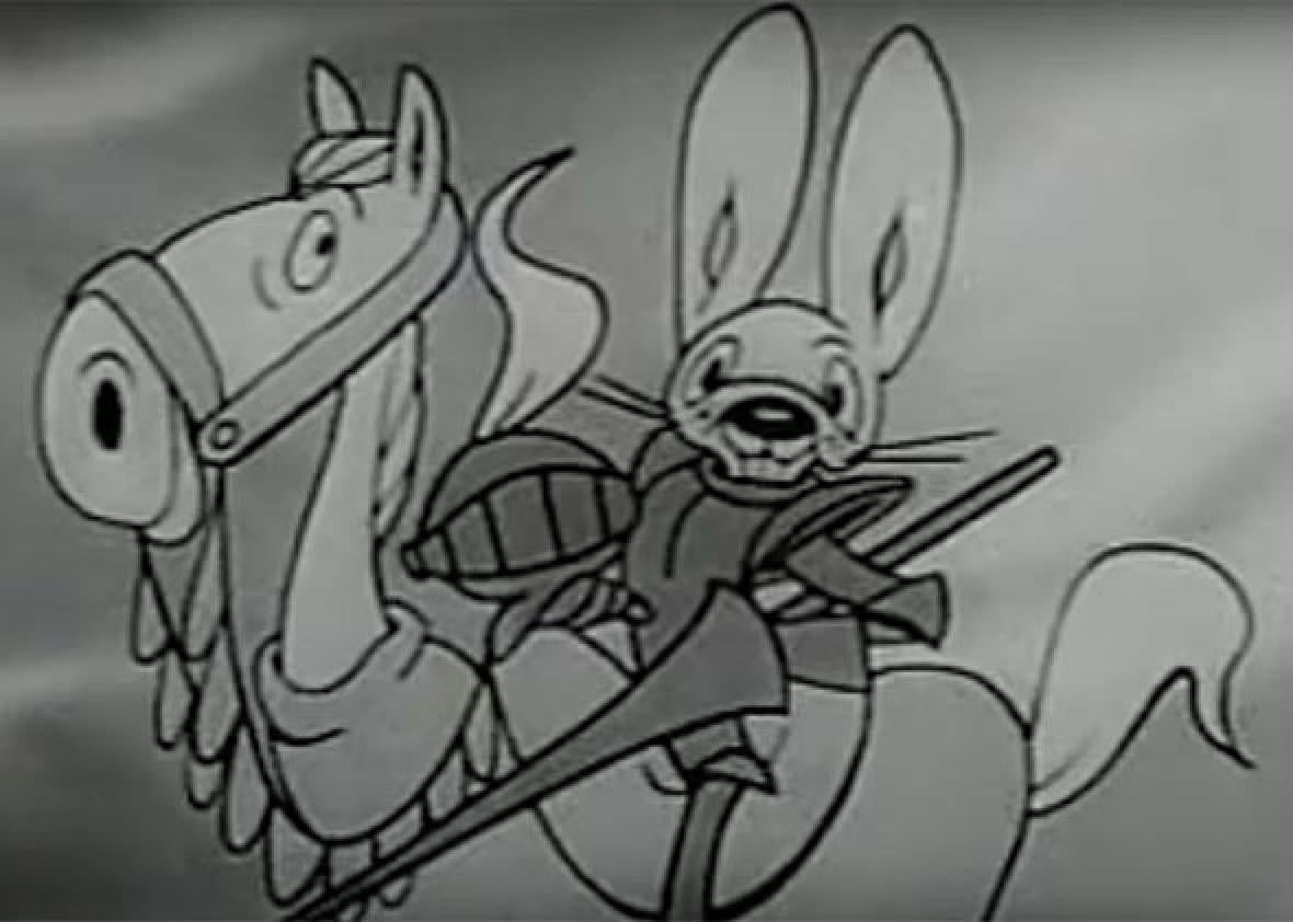 Check out Crusader Rabbit, the first made-for-TV cartoon.