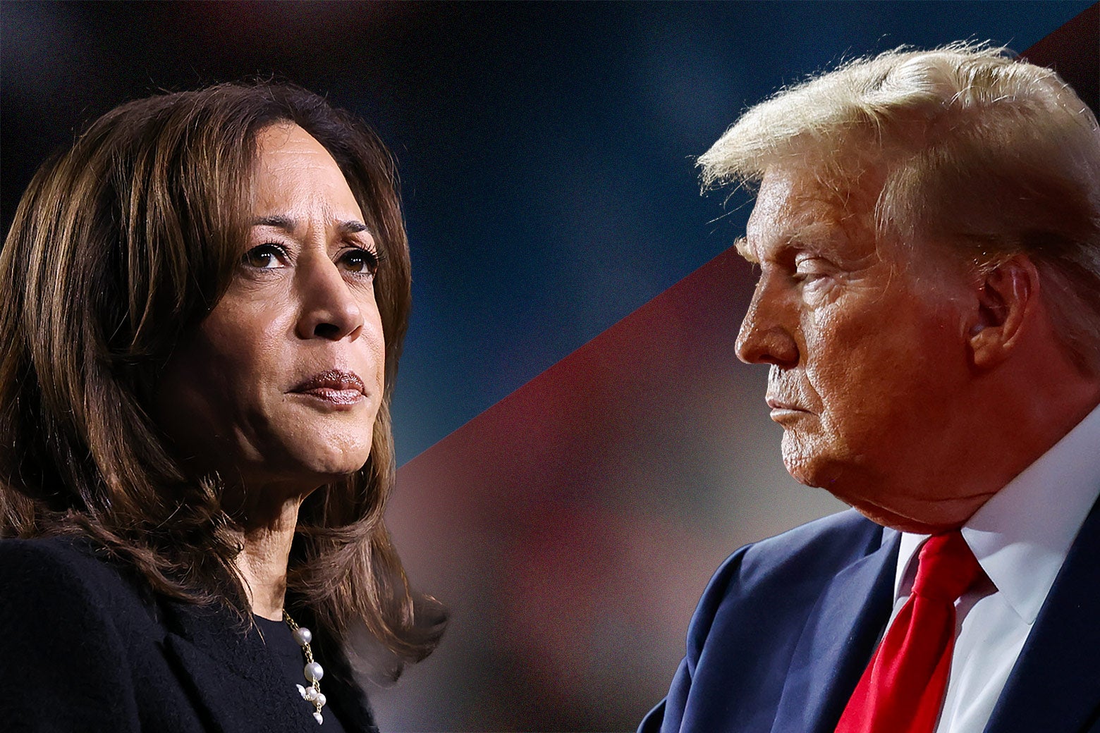 Kamala Harris and Donald Trump.