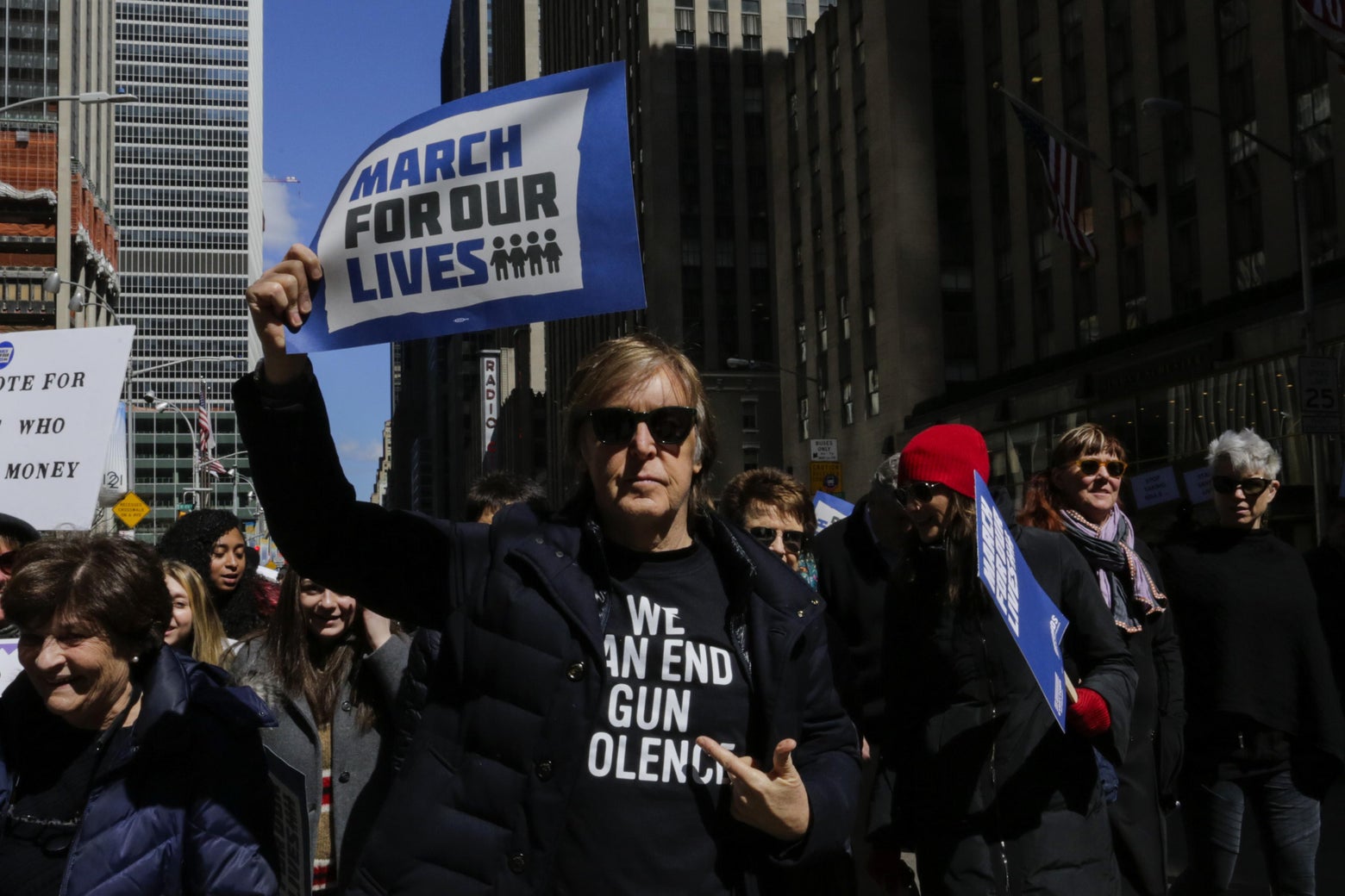 March for Our Lives: Paul McCartney remembers John Lennon at New York ...