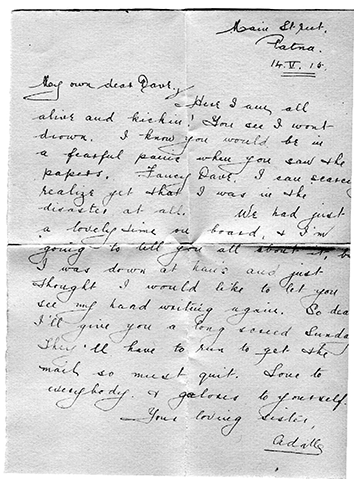 Written by Minnie and set to her brother David in Indiana, May 14, 1915.