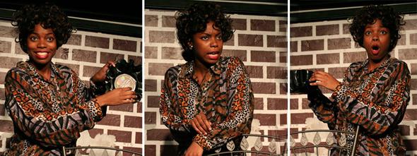 Sasheer Zamata at "Overload the Machine", a monthly comedy show at The People's Improv Theater.
