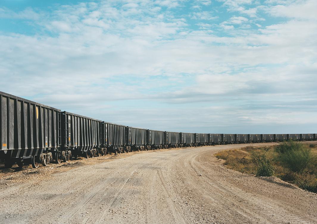 Untitled (Rail yard), near Cotulla, Texas, 2012