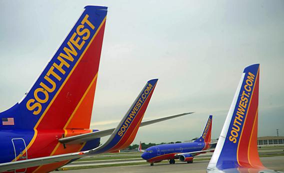 Southwest Airlines passenger planes 