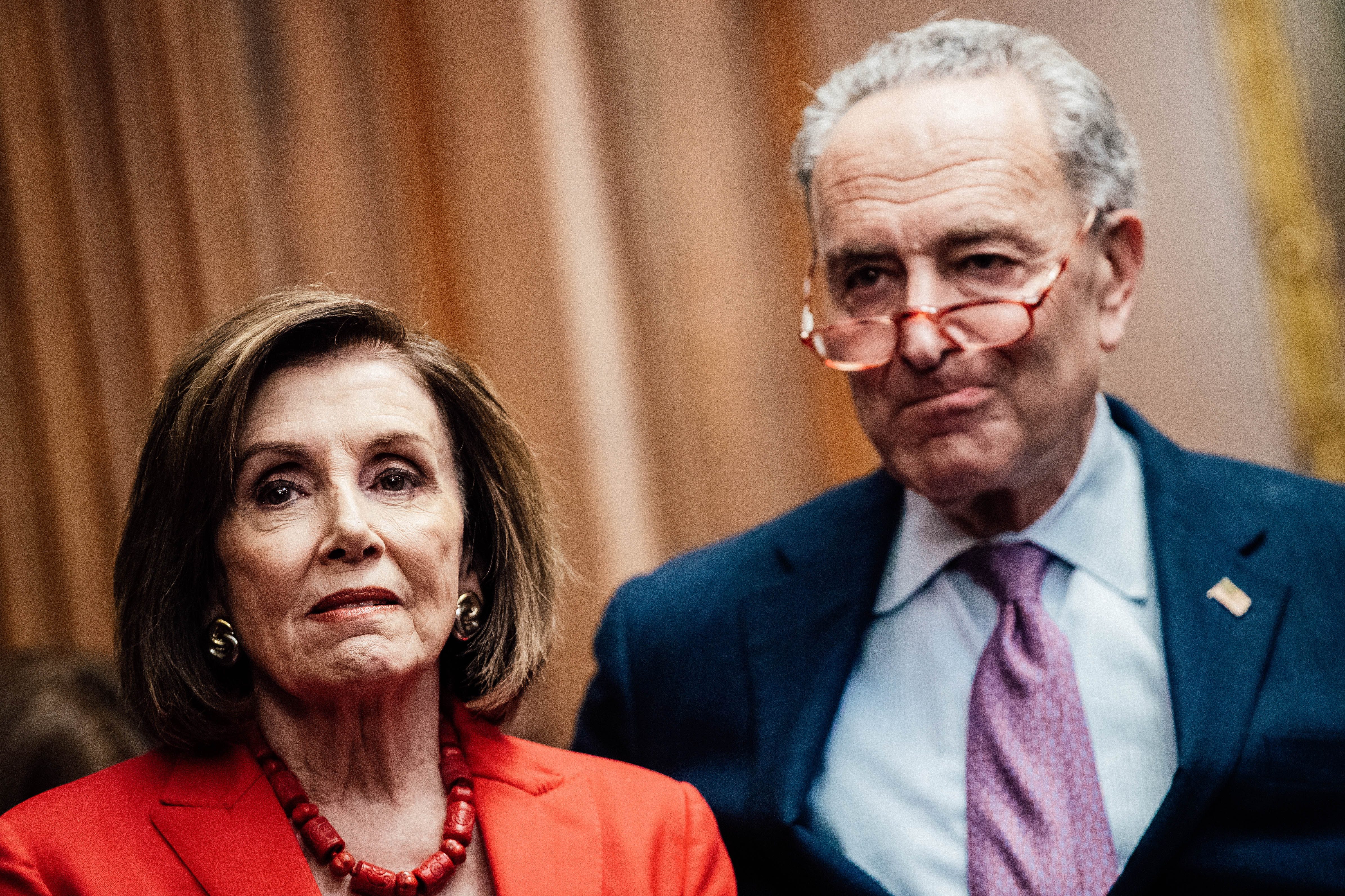 Nancy Pelosi and Chuck Schumer.