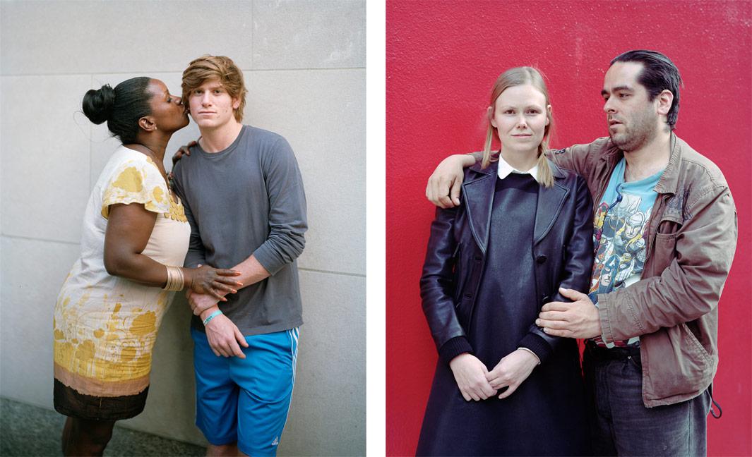 Left: Kiya and Simon, 2012, New York, NY Right: Heather and Johnny, 2012, San Francisco, CA