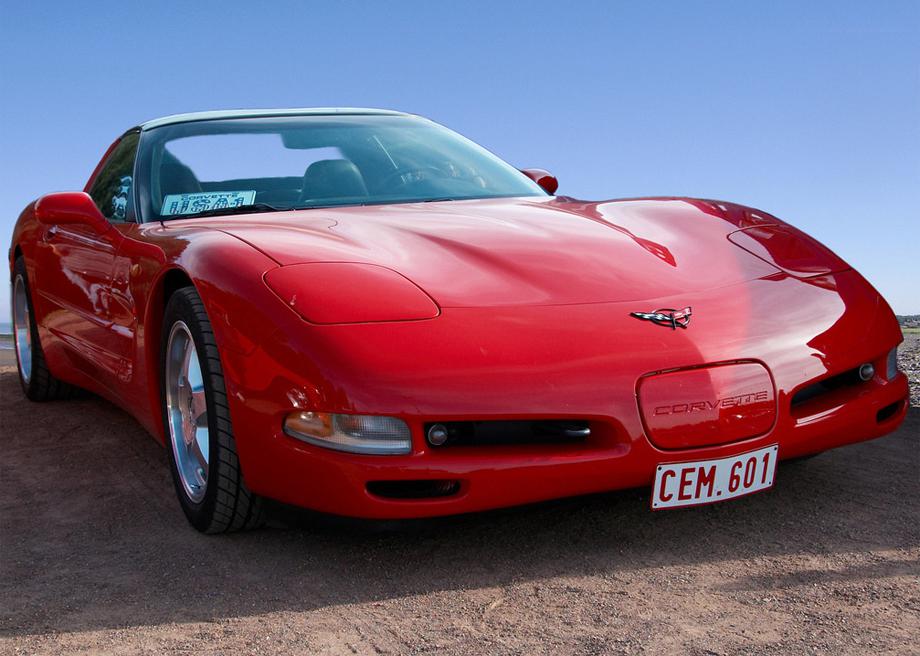 The 2004 Chevy Corvette C5, one of the last cars with pop-up headlights released to market.