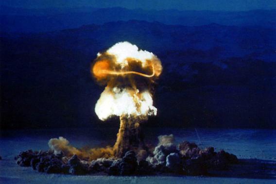 US Nuclear device (bomb) test 'Priscilla' 24 June 1957. 