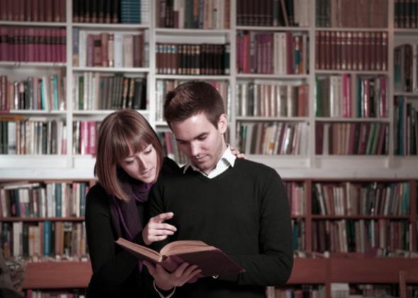 Graduate student couple.