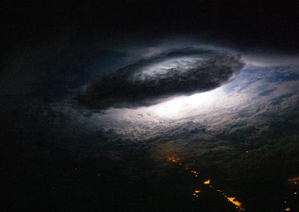 storm seen from space