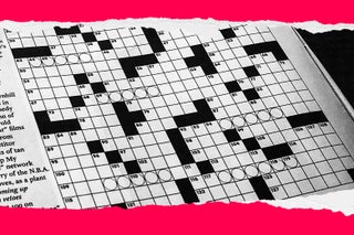 A crossword puzzle.