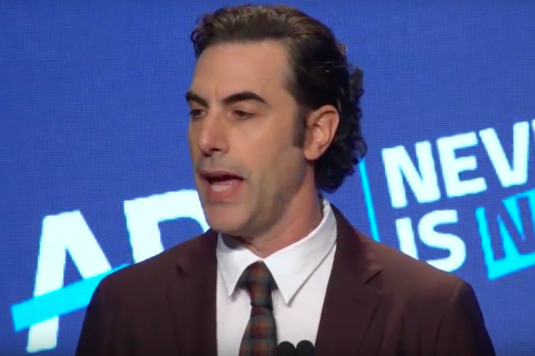 Watch Sacha Baron Cohen Take Aim at Facebook’s Fake News in Rare Out-of-Character Speech