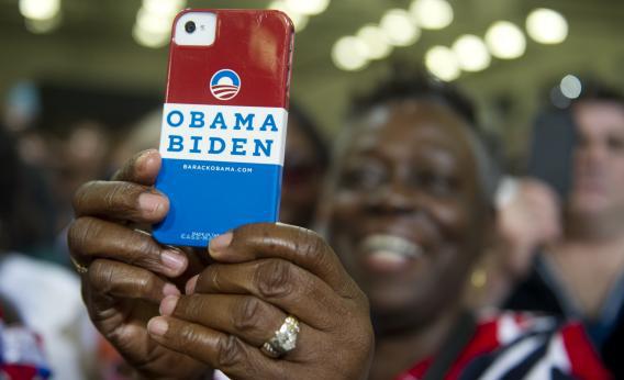 Another mobile phone user for Obama