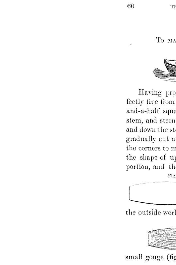 A page from The Boy’s Own Toy-maker, 1860, on how to make a "small pleasure boat."