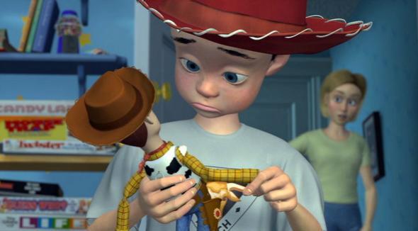 Toy Story Andy s mom has a secret identity. Look at the hats