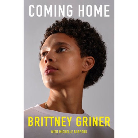 The cover of Brittney Griner's book is a headshot of her. 