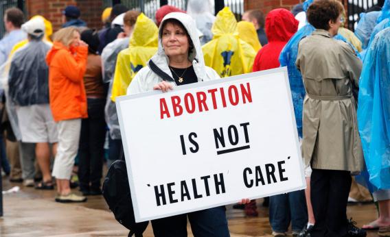 Anti-abortion protesters.