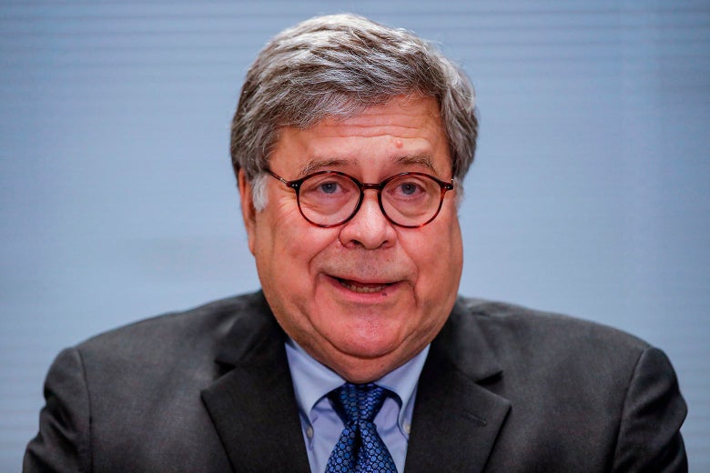 Barr speaking