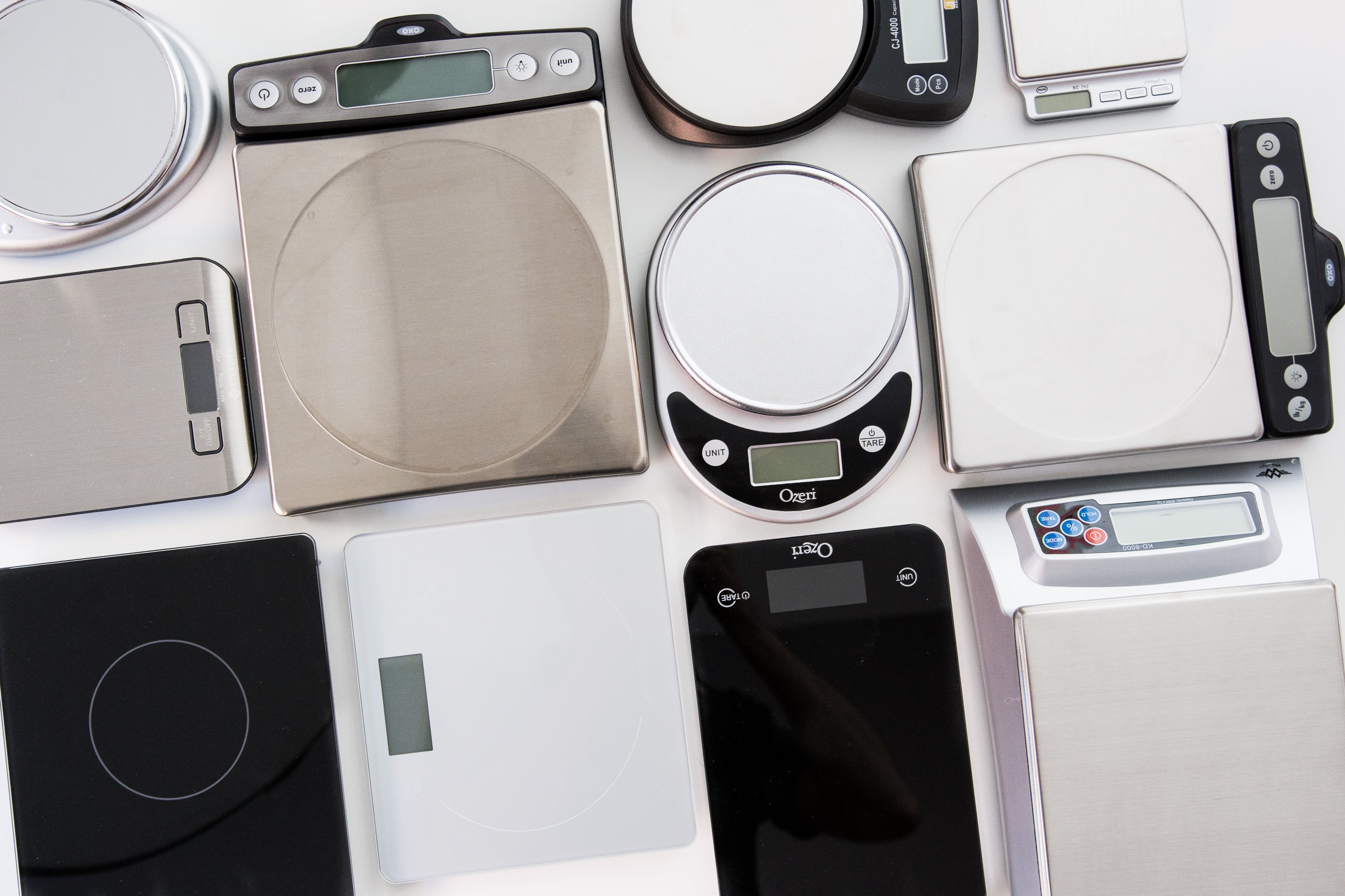 assorted kitchen scales
