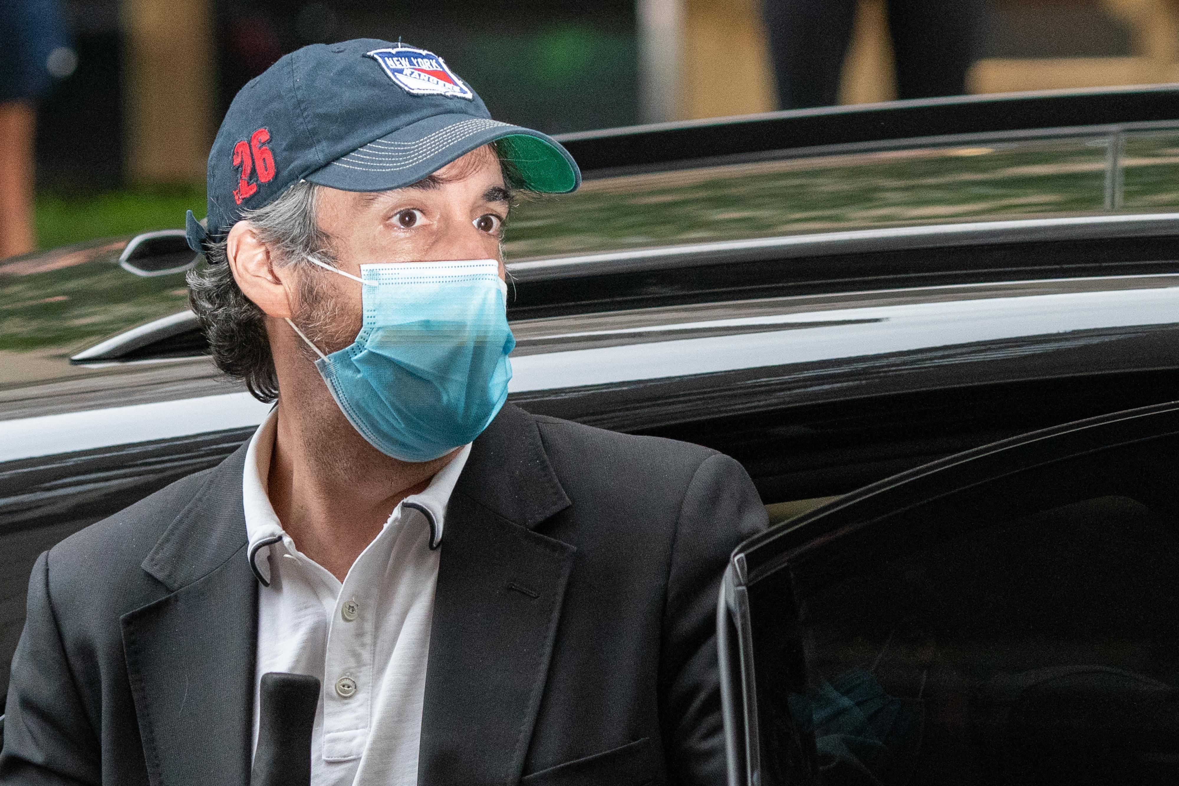 Michael Cohen, President Trump's former attorney arrives at his Park Avenue home after being released from federal prison on July 24, 2020 in New York City. 