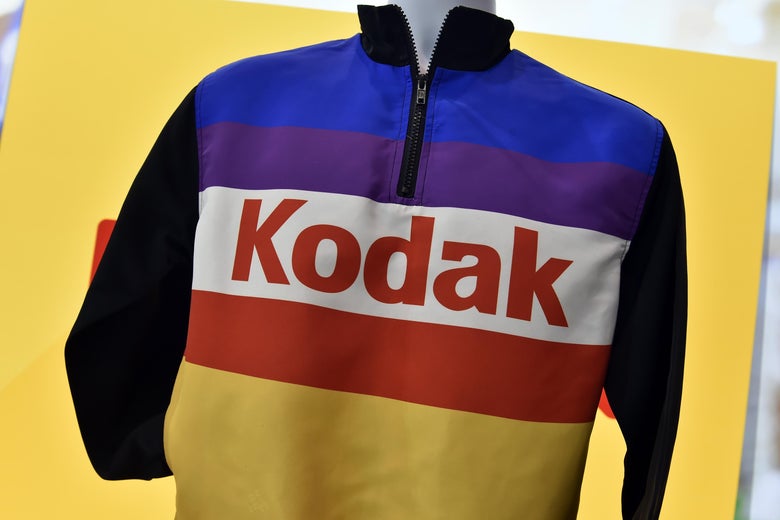A jacket with a Kodak logo