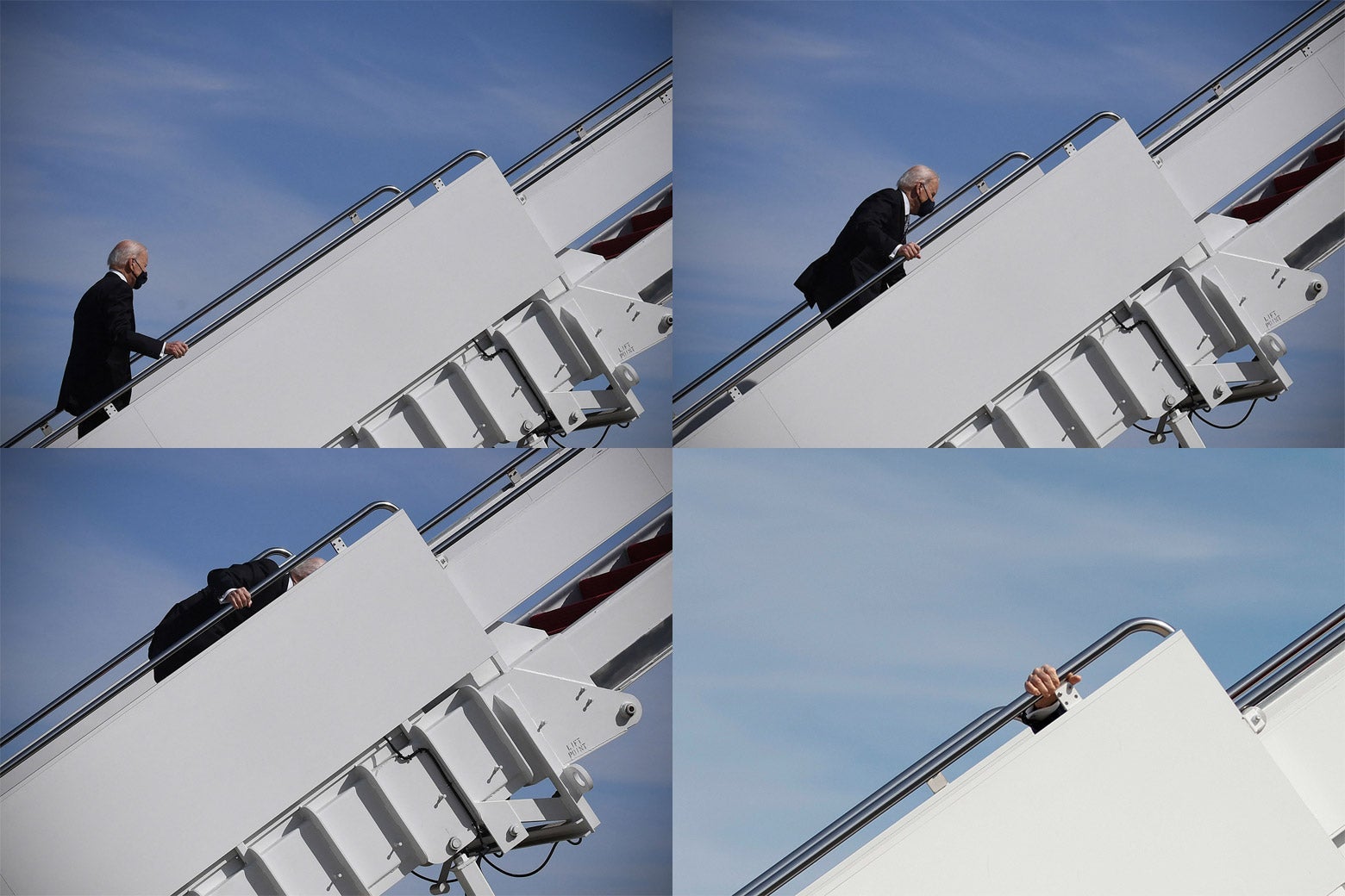 Joe Biden Falls On Air Force One Stairs, Paralyzing The Punditry.